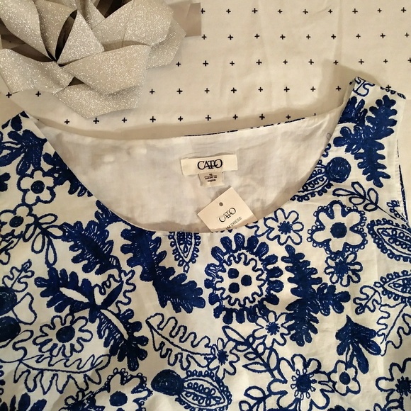 CATO floral layered shift dress - Picture 5 of 6